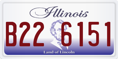 IL license plate B226151