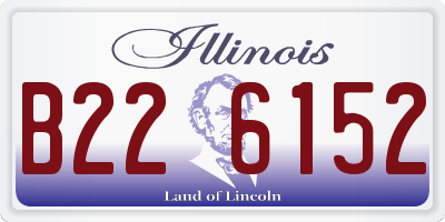 IL license plate B226152