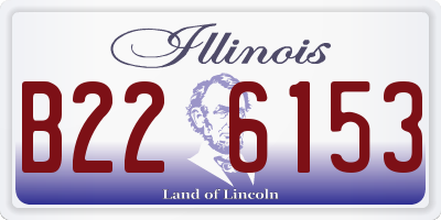 IL license plate B226153