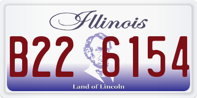 IL license plate B226154