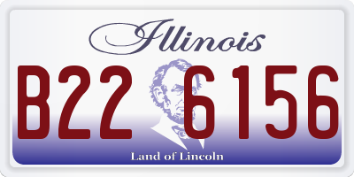IL license plate B226156