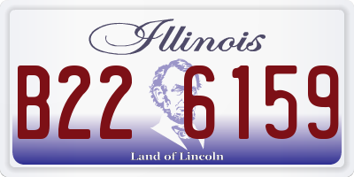 IL license plate B226159