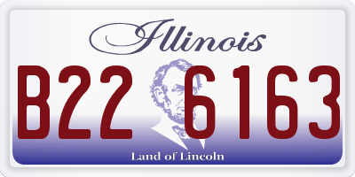 IL license plate B226163