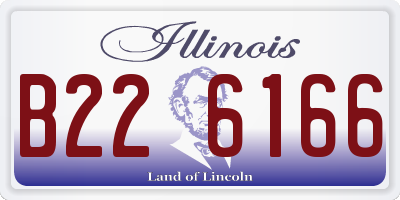 IL license plate B226166
