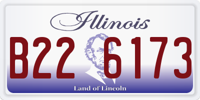 IL license plate B226173