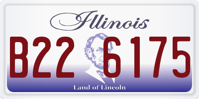 IL license plate B226175
