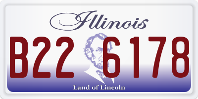 IL license plate B226178