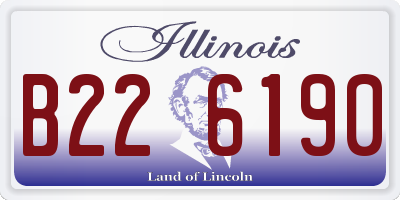IL license plate B226190