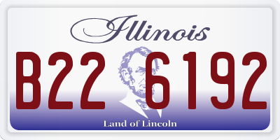 IL license plate B226192
