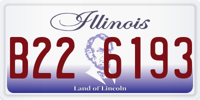 IL license plate B226193