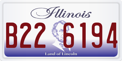 IL license plate B226194