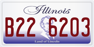 IL license plate B226203