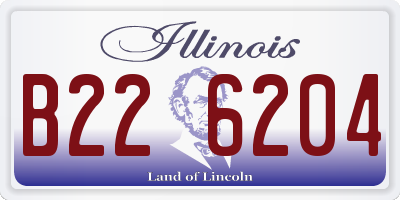 IL license plate B226204