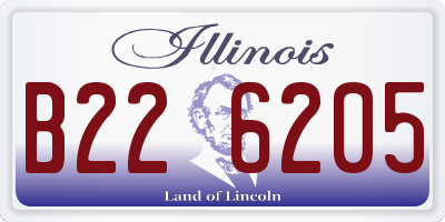 IL license plate B226205