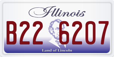 IL license plate B226207
