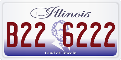 IL license plate B226222