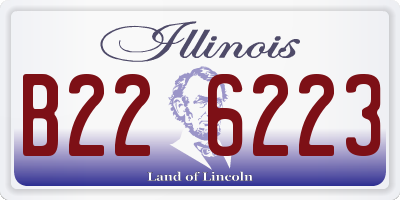 IL license plate B226223