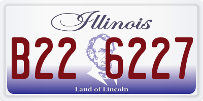IL license plate B226227