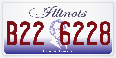 IL license plate B226228