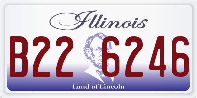 IL license plate B226246