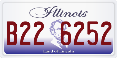 IL license plate B226252