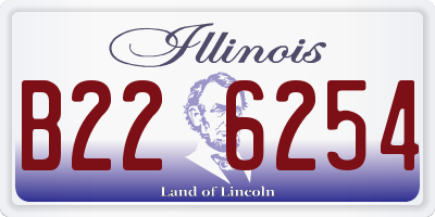 IL license plate B226254