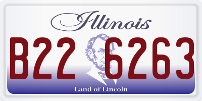 IL license plate B226263