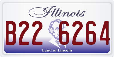 IL license plate B226264