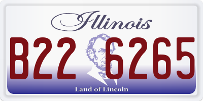 IL license plate B226265