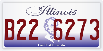 IL license plate B226273