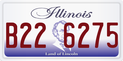 IL license plate B226275