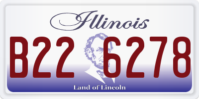 IL license plate B226278