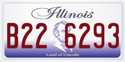 IL license plate B226293