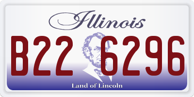 IL license plate B226296