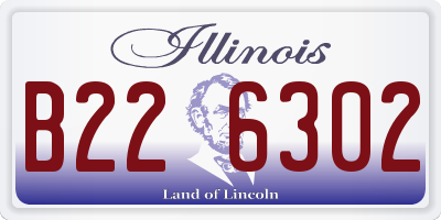 IL license plate B226302