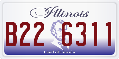 IL license plate B226311