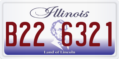IL license plate B226321