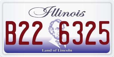 IL license plate B226325