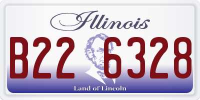 IL license plate B226328