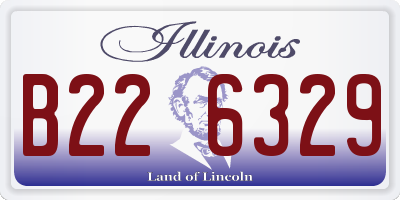 IL license plate B226329