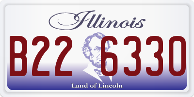 IL license plate B226330