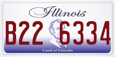 IL license plate B226334