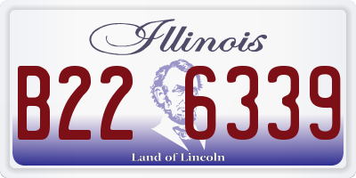 IL license plate B226339