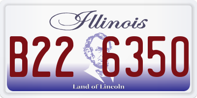 IL license plate B226350