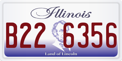 IL license plate B226356