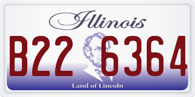 IL license plate B226364