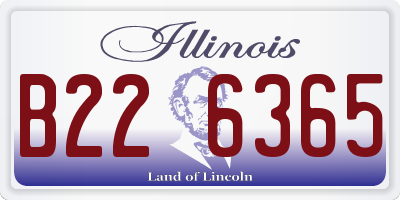 IL license plate B226365