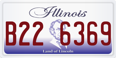 IL license plate B226369