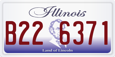 IL license plate B226371