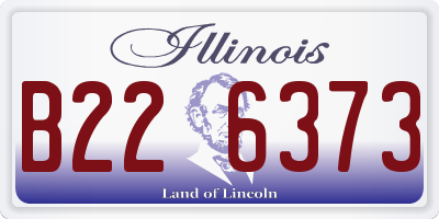 IL license plate B226373